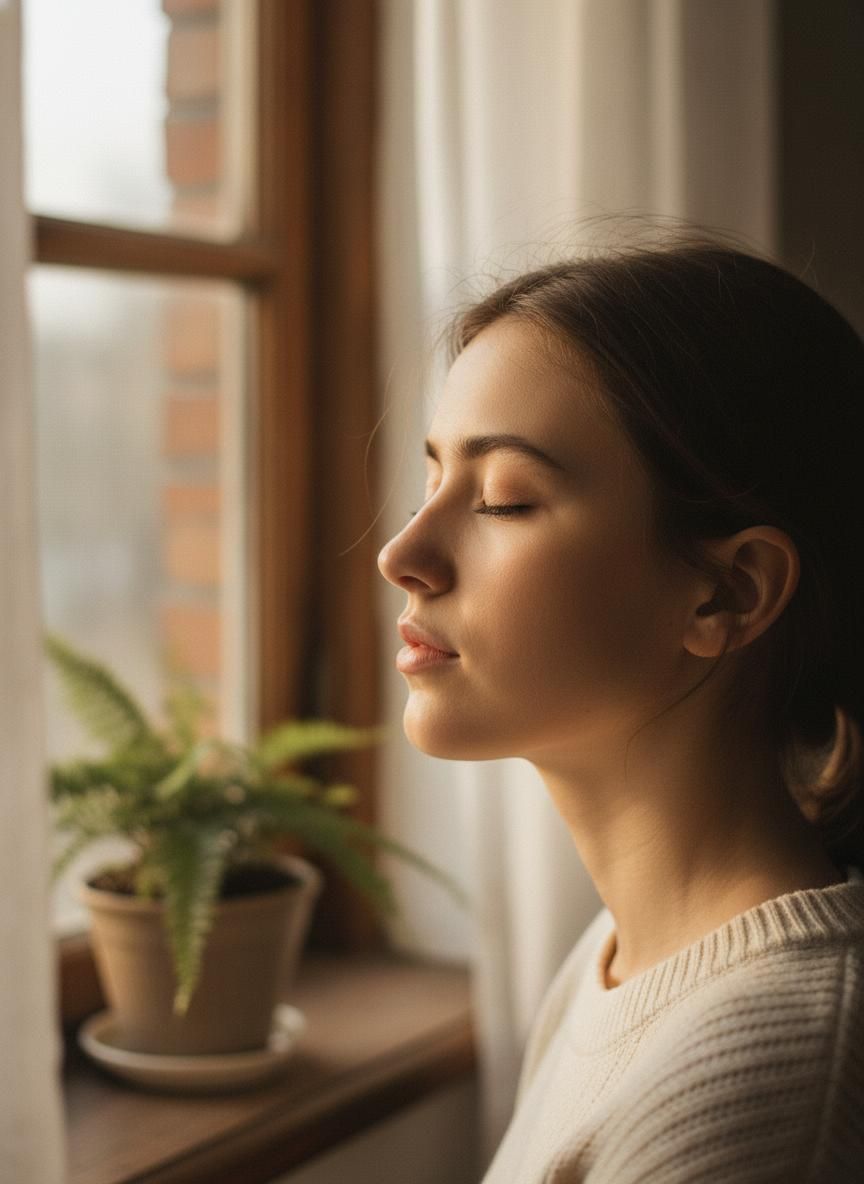 Retrato con contraste de estudio